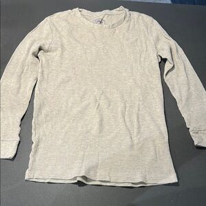 Jach’s NY Cream Waffle Crewneck Long-sleeve Shirt